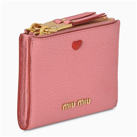 MIU MIU Miu Pink Leather Brand Accessories iPad Case Unisex